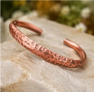 NEHA ENTERPRISES Handmade Hammered Copper Cuff Bracelet Custom Size Luxury Fashionable Personalization Exquisite Design Gift - Product Image 1
