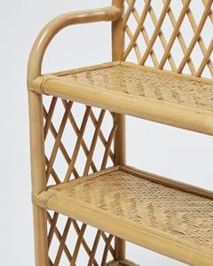 Traditional Hand Woven Rattan Shelving Beautiful Nursery Storage Solution Practical <b>Book</b> Display Shelf Home Accent Furniture - Product Image 4