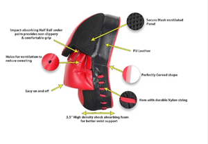 Guantes de boxeo MMA para entrenamiento, almohadillas de golpeo, kickboxing, Muay Thai, objetivo de mano para hombres y mujeres (par) - Product Image 3