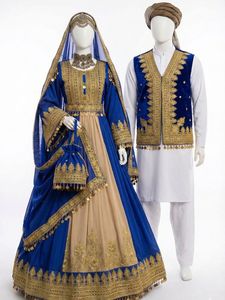 Robes afghanes pour femmes, prix de gros, longues, col haut, manches longues, coupe trapèze, style Kuchi, pour fêtes et mariages, culture pachtoune. - Product Image 3