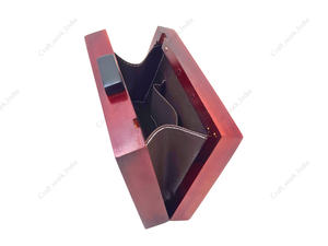 Bolso de Mano de Madera Tallada Artesanal con Adornos para Mujer, Cartera Rígida de Lujo para Fiesta, Boda o Evento Especial - Product Image 5