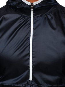 Vestes coupe-vent pour hommes tendance, couleur personnalisée, tissu en toile à séchage rapide avec fermeture éclair - Product Image 3