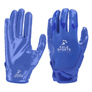 Premium High Quality Custom Logo Print American Football <b>Gloves</b> 100% Breathable Leather Wholesale Price Out Door Sports Wear - Product Image 4