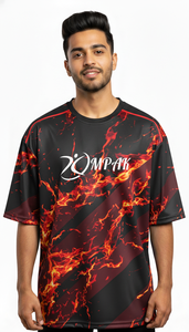 Camiseta Casual Oversize para Hombre, Sublimada, Estilo Urbano, Holgada, Ropa de Calle - Product Image 3