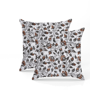 Funda de Almohada de Algodón Moderna con Estampado a Mano, Elegante Funda de Cojín Hecha a Mano en India, Decoración Contemporánea para el Hogar - Product Image 3