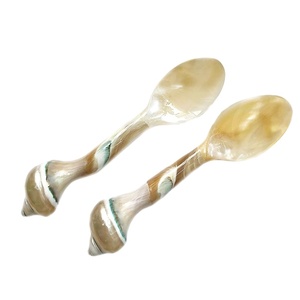 Couverts Style Animal Unique Miroir Poli Cuillère En Corne De Buffle De Bœuf Naturel Élégant Restaurant Décoration De Table - Product Image 3