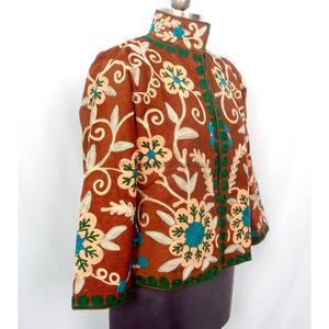 Chaqueta Cotrise Étnica Bordada al por Mayor para Mujer, Abrigo de Otoño/Invierno, Diseño Tradicional Premium, Algodón Transpirable Ecológico - Product Image 4