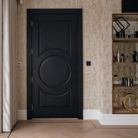 Porte intérieure en bois MDF à ouverture latérale, design moderne, résistante à l'humidité et à la chaleur, avec placage PVC dissimulé, pour entrepôt et appartement