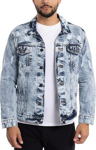 Blouson en jean pour homme 2026, bleu foncé, coupe droite, col rabattu, simple boutonnage, style décontracté, en coton tissé, pour l'automne, en promotion - Product Image 5