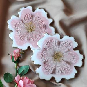 Posavasos de Resina con Efecto Piedra Natural, Elegantes Accesorios para Bebidas - Product Image 4