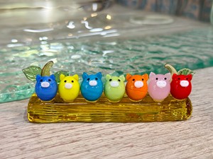 Porte-cartes religieux en verre en forme de cochon mignon, fait à la main, décoration de bureau, accessoire de bureau, support de cartes de visite, cadeau - Product Image 3