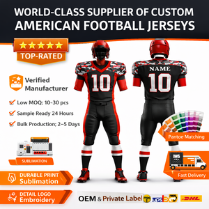 Ensemble d'uniformes de football américain respirants sur mesure, grandes tailles, avec sublimation et broderie OEM, maillots et shorts pour équipes, clubs et ligues - Product Image 3