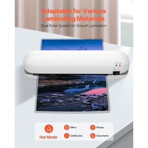 Macchina Laminatrice Termica Automatica per Carta A4, Riscaldamento Rapido in 3-4 Minuti, Portatile, Spessore 3-5 Mil - Product Image 2
