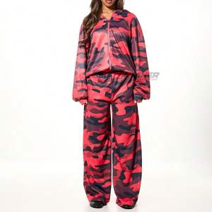 Conjunto Deportivo para Mujer con Logotipo Personalizado, Lavado Ácido, Estampado, 100% Algodón, Ropa Urbana de Invierno, Precio de Fábrica, Proveedor Mayorista - Product Image 1