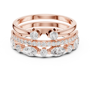 Amanya Jewels 10K Rose Gold Finish Solitaire <b>Ring</b> with <b>CZ</b> Diamond Elegant Diamond <b>Rings</b> Collection - Product Image 2