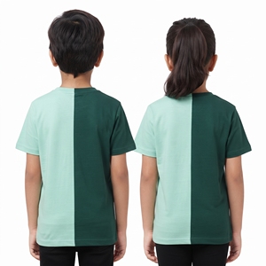 Kids Split Tone <b>Heart</b> Print Leisure Tops Crew Neck Short Sleeve <b>T</b> <b>Shirts</b> Unisex Children Casual Fashion Wholesale Supplier - Product Image 6