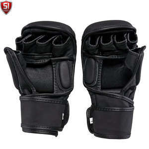 ถุงมือ MMA คุณภาพสูงสำหรับการฝึกซ้อม ผลิตตามสั่ง ทำจากหนัง PU กันลื่น สายรัดข้อมือปรับได้ ปิดด้วยแถบตีนตุ๊กแก สำหรับผู้ใหญ่ - Product Image 6