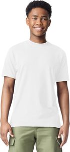Men <b>White</b> Cotton T Shirt Short Sleeve O Neck Heavyweight <b>Plain</b> Casual Regular Fit Blank <b>Tee</b> Custom Screen Printing Anti-Pilling - Product Image 5