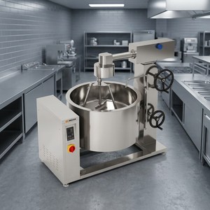 Olla de vapor con caldera giratoria por inducción Amicook 380V/440V, modelo resistente al calor, a prueba de agua, motorizada, para preparación de alimentos - Product Image 2