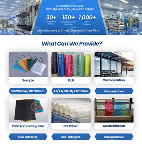 Película Inteligente con Control Inteligente, Película PDLC con Tinte Dopeado, Opaca, Transparente, Gris, Naranja, Morado, Azul, Rosa, Película PDLC para Ventanas Residenciales y Comerciales - Product Image 4
