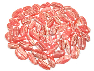 Wholesale Radha Arts Silver Jewelry Making Light Weight New Arrival Natural Rhodochrosite Mixed Cut Cabochon Flat Loose Gemstone - Product Image 1