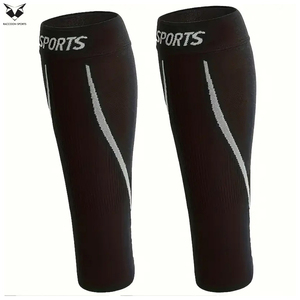 1 paire de manchons de compression respirants et élastiques pour le soutien des mollets, pour la course à pied, le football, le basketball, la gym et la randonnée - Product Image 3