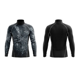 Camiseta de compresión para entrenamiento de fútbol con material que absorbe la humedad para atletas activos y rendimiento deportivo competitivo - Product Image 1