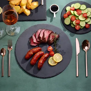 Ensemble de couverts de luxe de style européen, faits à la main, en acier inoxydable de qualité alimentaire, finition miroir, design contemporain, pour événements raffinés - Product Image 5