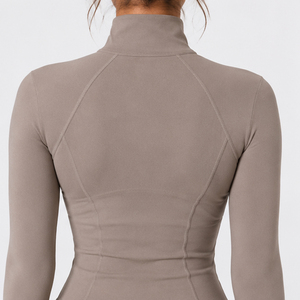 Conjunto Deportivo de Alta Calidad para Mujer, Color Sólido, Poliéster/Nailon, para Correr, Ligero, Transpirable, para Gimnasio y Fitness - Product Image 6