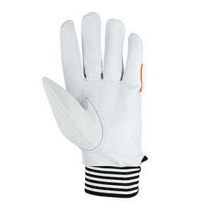 Guantes de Conducción de Cuero Vacuno Natural Blanco Premium, Duraderos y Suaves, Diseño Personalizado, Guantes de Seguridad para Trabajo Industrial - Product Image 2