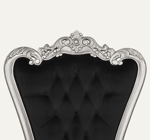 Silla de Trono Moderna de Madera Maciza de Caoba Blanca Tallada a Mano, Muebles Comerciales Duraderos para Sala de Estar y Apartamento - Product Image 4