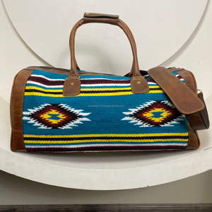 2025 Travel Accessories Outdoor Travel <b>Bags</b> Custom <b>Saddle</b> Blanket Sports Gym <b>Bag</b> for <b>Women</b> Genuine Leather Duffel Overnight <b>Bags</b> - Product Image 4