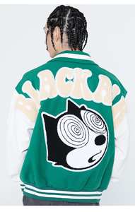 Fabricant de vestes universitaires en laine 100% écologiques, respirantes, brodées, personnalisées pour les écoles de basket-ball - Product Image 4