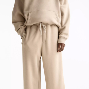 Oversized Men's Casual Solid <b>Tracksuit</b>-High Quality 100% Cotton Fleece with Durable <b>Stitching</b> - Product Image 4