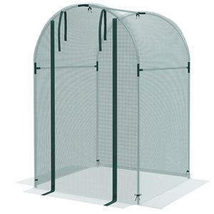 Gabbia per Piante 4x4 in Acciaio Zincato, Tenda di Protezione per Piante Verdi con Porta con Cerniera, Rete da Giardino - Product Image 1