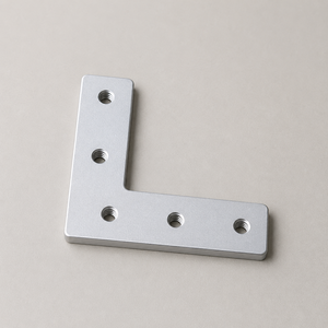 Piezas de Aluminio Mecanizadas por CNC Personalizadas, Mecanizado CNC, Perforación y Roscado, Placa Conectora Roscada de Aluminio - Product Image 1