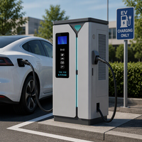 Nouvelle station de recharge rapide DC commerciale au sol 80 kW pour véhicules électriques (2 pistolets)