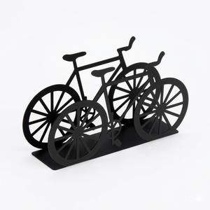 Porte-serviettes moderne en métal noir, support décoratif en fer pour serviettes en papier, idéal pour la cuisine, la table, le restaurant, le café, la décoration de mariage - Product Image 1