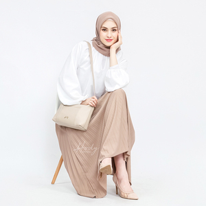 Lady Synthetic Leather Lea <b>Bag</b> Adjustable Strap Elegant Simple Design <b>Large</b> Capacity Zipper Daily Travel Shopping - Product Image 1