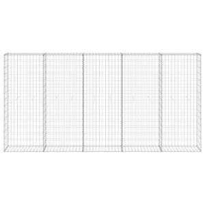 Galvanised Steel Gabion Wall with <b>Covers</b> 118.1x11.8x59.1 <b>for</b> <b>Fencing</b> Trellis & Gates - Product Image 3