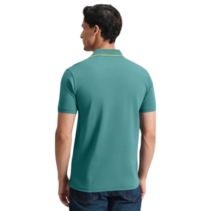 Polo personnalisé pour homme, manches courtes, en piqué, respirant, en coton, vêtements de sport décontractés, uniforme de golf et de tennis, vêtements en gros - Product Image 2