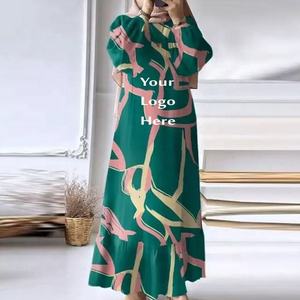 Abaya de Dubaï Brodé de Luxe 2024, Robe Abaya de Ramadan pour Femme, Robe Ouverte Style Kaftan Turc, Vêtement Islamique - Product Image 4