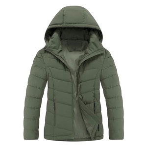 Veste matelassée à capuche pour femme, imperméable, légère, entièrement zippée, chaude, matelassée, manteau d'hiver décontracté, parka pour l'extérieur, par temps froid - Product Image 1