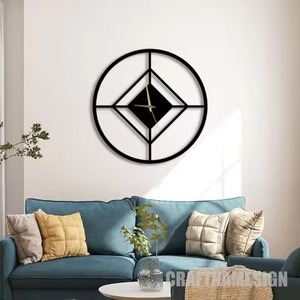 High Quality Black Round Metal <b>Wall</b> <b>Clock</b> Analog Quartz Industrial Design Moving Gears Living Room <b>Decoration</b> <b>Wall</b> <b>Clock</b> - Product Image 4