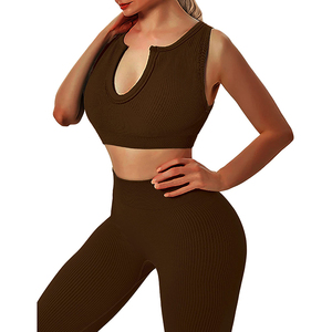 Conjunto de Yoga Económico para Mujer, Ropa Deportiva Elástica y Cómoda, Cintura Alta, Suministro de Fabricante al por Mayor - Product Image 4