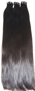 REMY HAIR TEMPLE HAIR EXTENSIONS MACHINE WEFTS WHOLESALE PRICES - Product Image 5