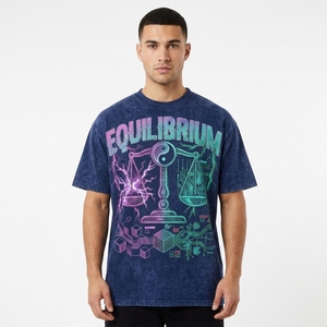 T-shirts à épaules tombantes avec logo personnalisé, T-shirt streetwear de haute qualité pour hommes, T-shirt oversize uni en coton épais pour hommes - Product Image 2