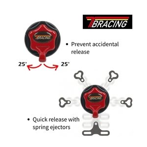 Hebilla Giratoria de Aluminio Forjado TBRACING RB-01, Certificada por la FIA 8853 2016, 35kN, para Mantenimiento de Equipos de Seguridad para Carreras - Product Image 5