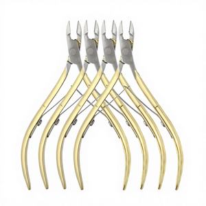 Nouveauté 2026 – Coupe-cuticules professionnel en acier inoxydable plaqué or, poignée dorée, ouverture large, qualité supérieure, best-seller - Product Image 1