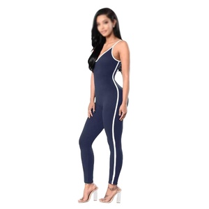 Combinaison de fitness pour femmes 2023, qualité supérieure, combinaison longue, spandex, extensible dans quatre sens, coupe ajustée, vintage, été - Product Image 5
